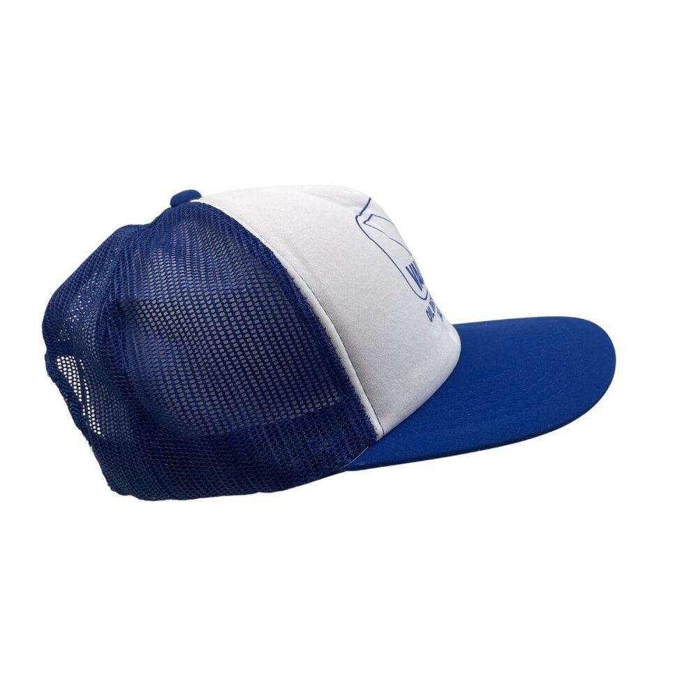 Vintage White & Blue Valvoline Mesh Snapback Trucker Hat Cap Adjustable - Picture 4 of 9